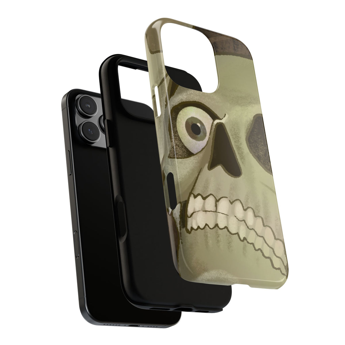 Skull Portrait Phone Case – Spooky Vintage Skeleton Protection