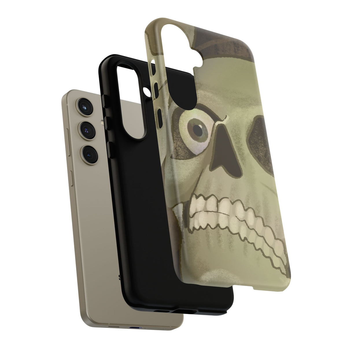 Skull Portrait Phone Case – Spooky Vintage Skeleton Protection