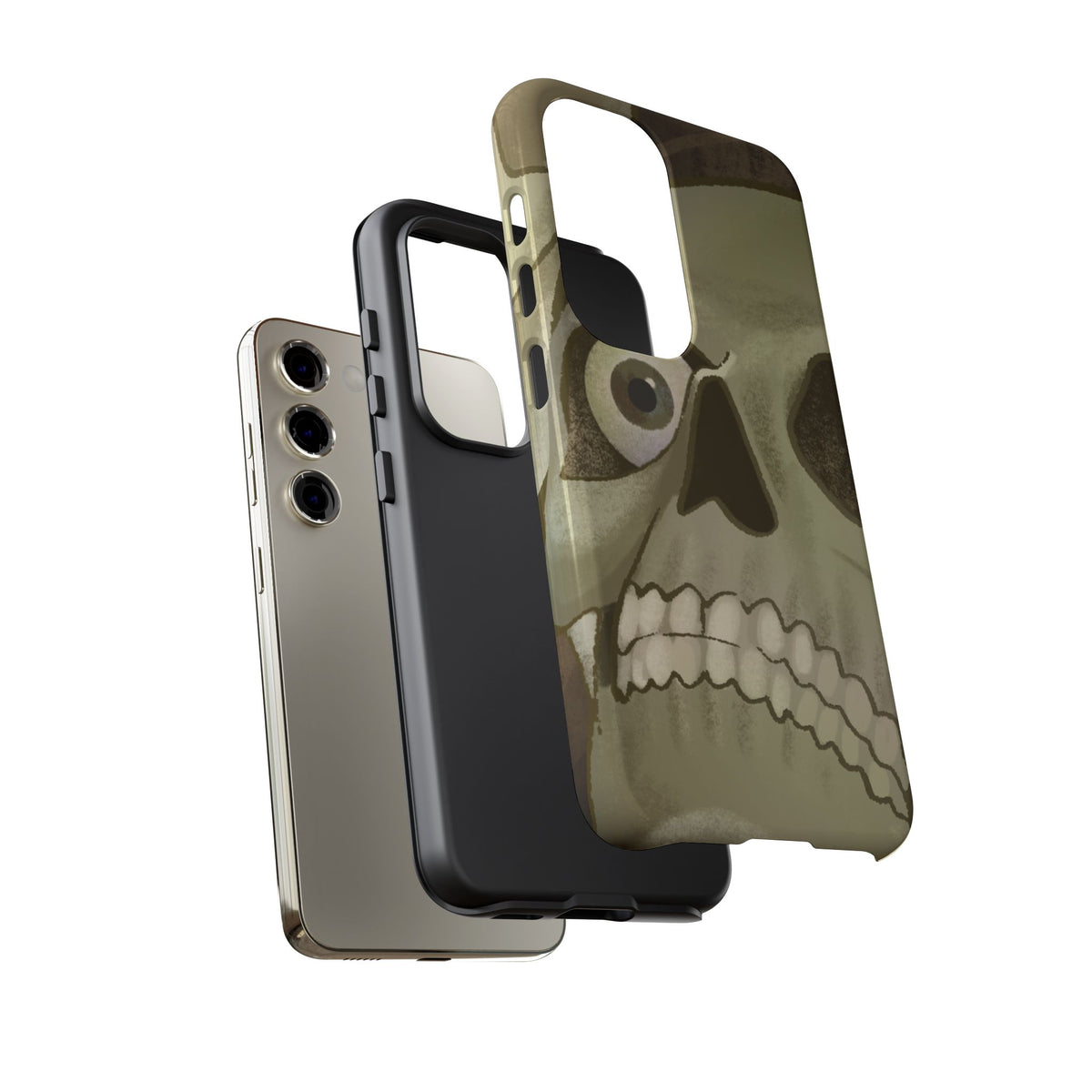 Skull Portrait Phone Case – Spooky Vintage Skeleton Protection
