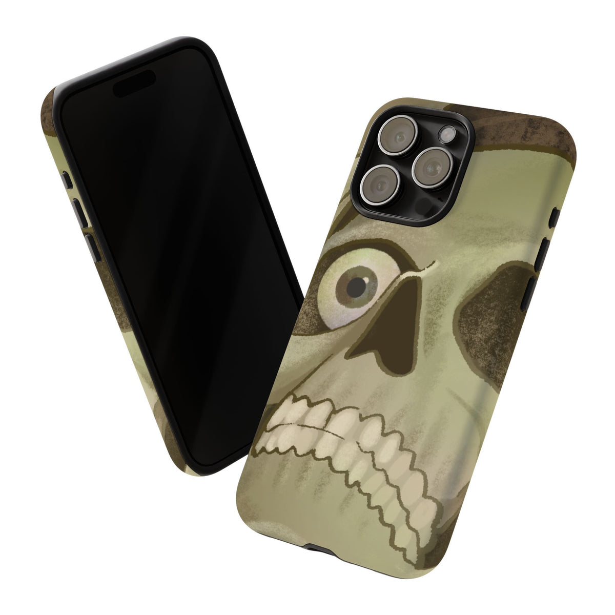Skull Portrait Phone Case – Spooky Vintage Skeleton Protection